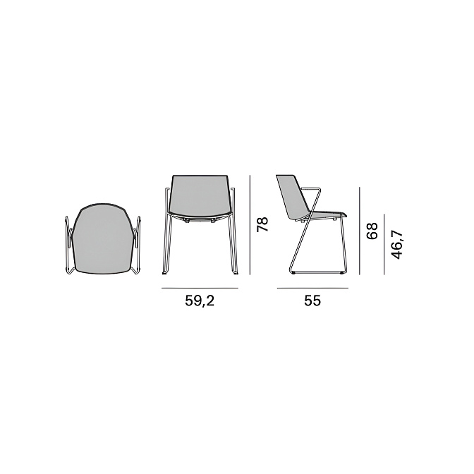 Стул MDF Italia AÏKU - фото-3 | interior market