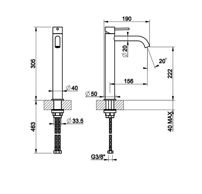 Смеситель для раковины Gessi CESELLO - фото-4 | interior market