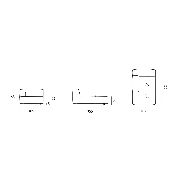 Модульный диван Living Divani Softwall - фото-4 | interior market