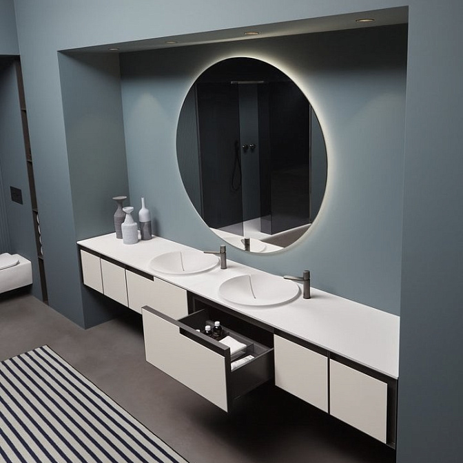 Комплект мебели с раковиной Antonio Lupi ATELIER - фото-5 | interior market