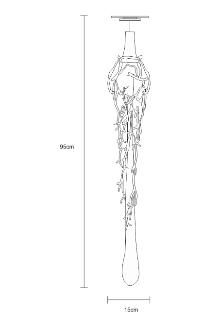 Потолочный светильник  Serip Liquid Drip Recessed Single - фото-4 | interior market