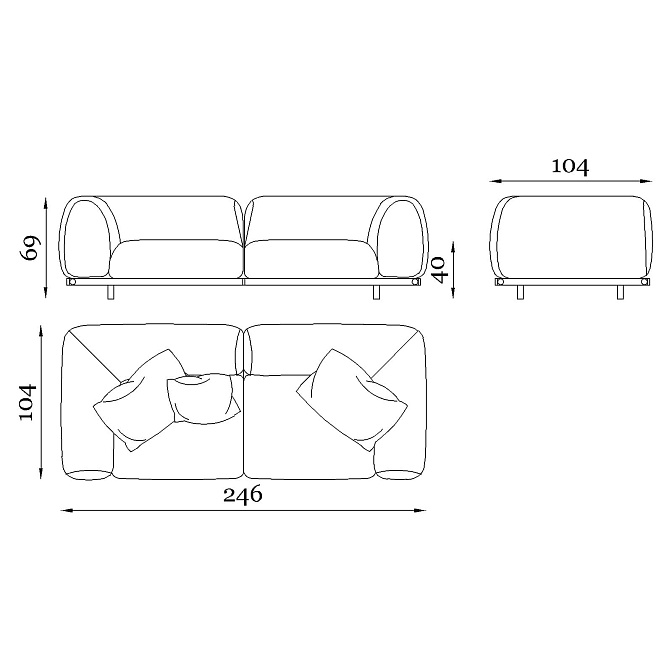 Диван для улицы Rugiano AMALFI - фото-4 | interior market