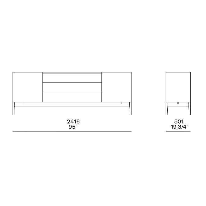 Буфет Poliform Code - фото-2 | interior market