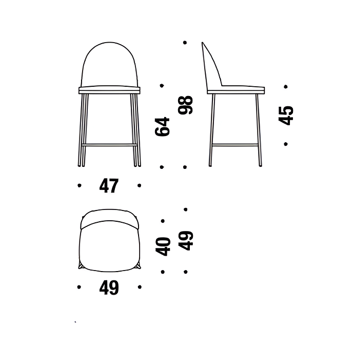 Барный стул Moroso Precious - фото-4 | interior market