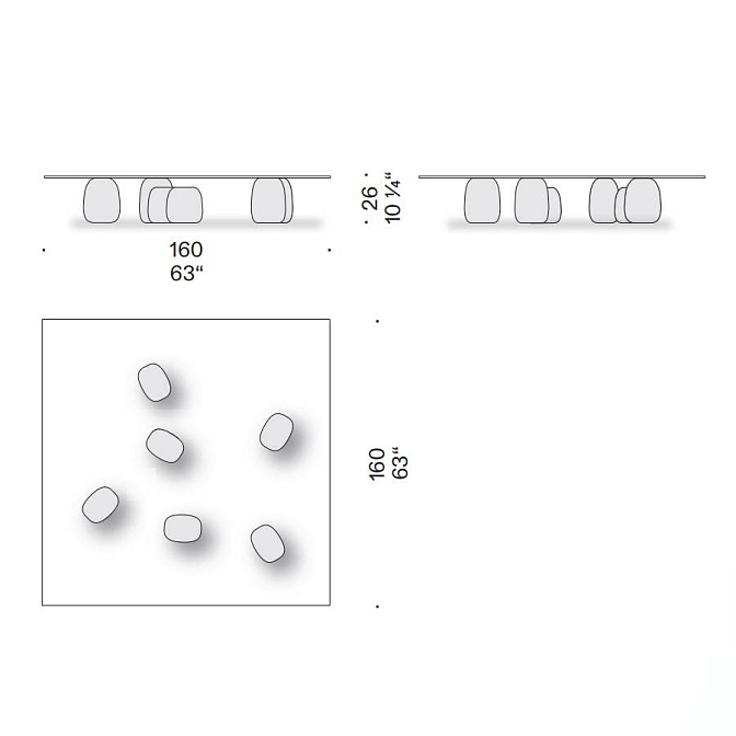 Журнальный столик De Padova Ishi Stone - фото-5 | interior market