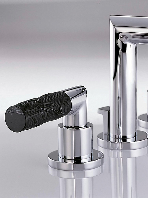 Смеситель для раковины THG Bambou Black Crystal - фото-4 | interior market