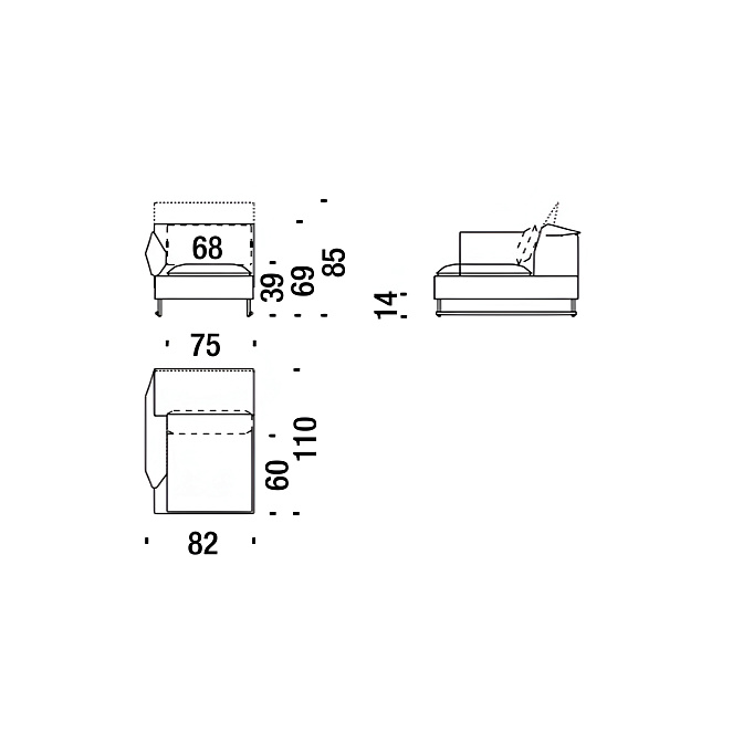 Модульный диван Moroso Shanghai Tip - фото-4 | interior market