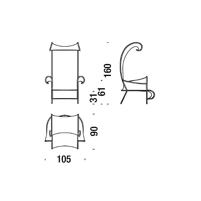 Кресло Moroso Shadowy - фото-4 | interior market