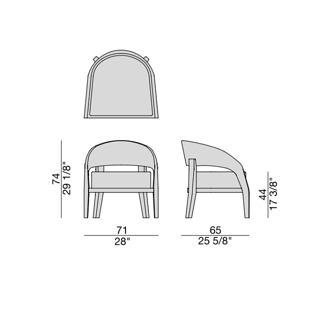 Кресло Porada ALBA - фото-4 | interior market