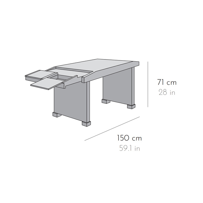 Письменный стол Pierre Chareau Bureau pans coupés bois - фото-2 | interior market
