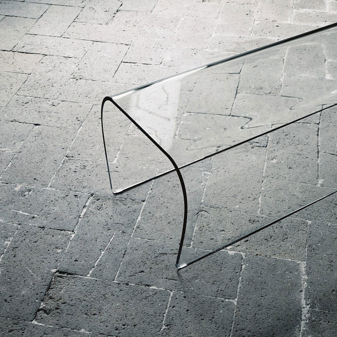 Банкетка Glas Italia Bent Glass Bench - фото-3 | interior market