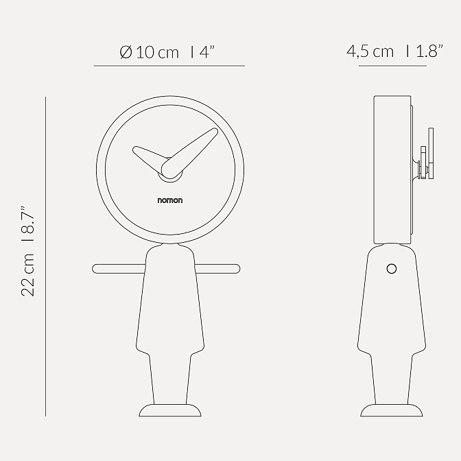 Часы настольные Nene NOMON - фото-5 | interior market