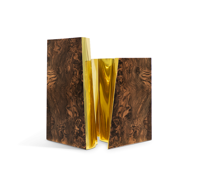 Журнальный столик Boca do Lobo Lapiaz Walnut Side Table - фото-3 | interior market