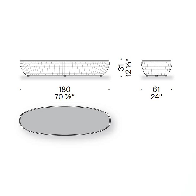 Журнальный столик для улицы De Padova Afternoons - фото-3 | interior market