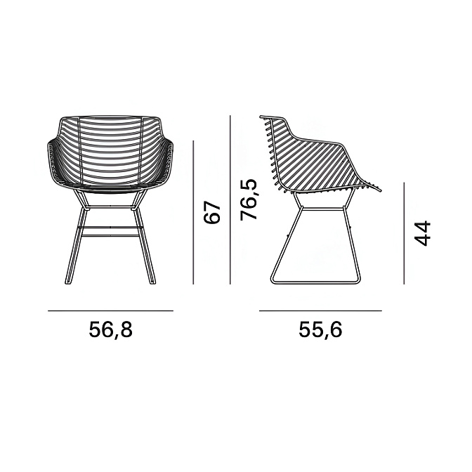 Стул MDF Italia Flow Filo Slim - фото-5 | interior market