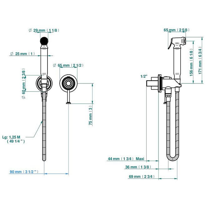 Смеситель для биде THG  - фото-2 | interior market