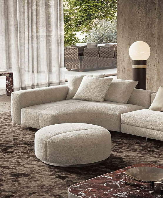 Модульный диван с пуфом Minotti Yves - фото-3 | interior market