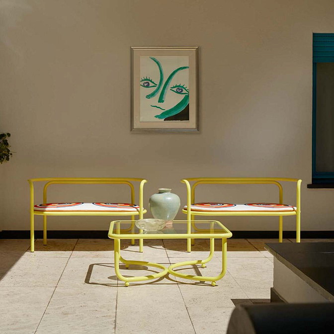 Банкетка Exteta Locus Solus Loveseat 1964 - фото-4 | interior market