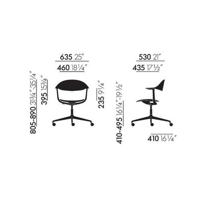 Офисный стул Vitra Mynt plywood - фото-3 | interior market