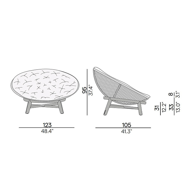 Кресло для улицы Manutti Sandua - фото-2 | interior market