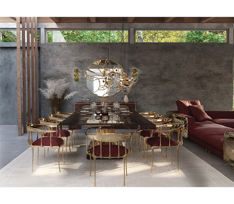 Обеденный стул Boca do Lobo Nº 11 Burgundy Chair - фото-8 | interior market