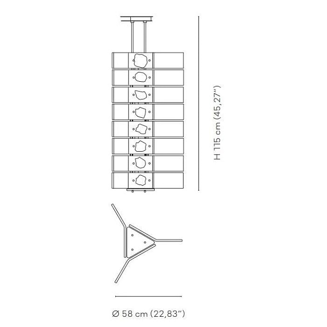 Потолочный светильник  Venini Trizebao - фото-2 | interior market