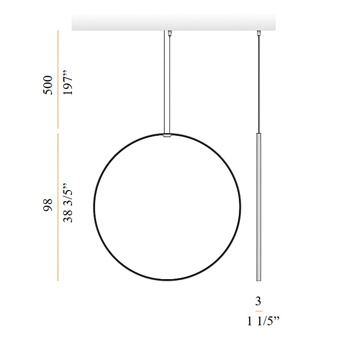 Потолочный светильник  Panzeri Zero round vertical - фото-5 | interior market