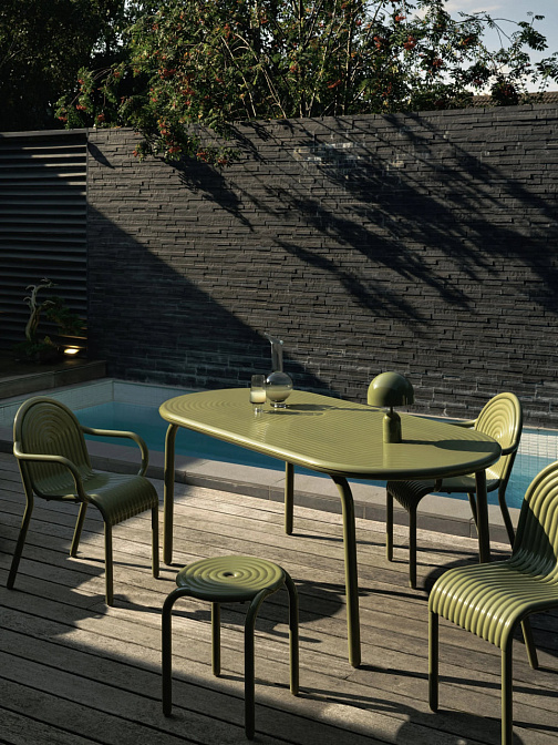 Стул для улицы Tom Dixon Groove Stool - фото-2 | interior market