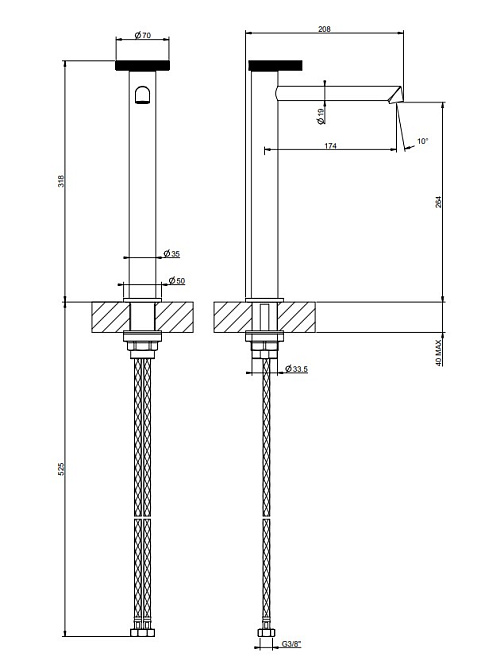 Смеситель для раковины Gessi ANELLO - фото-2 | interior market