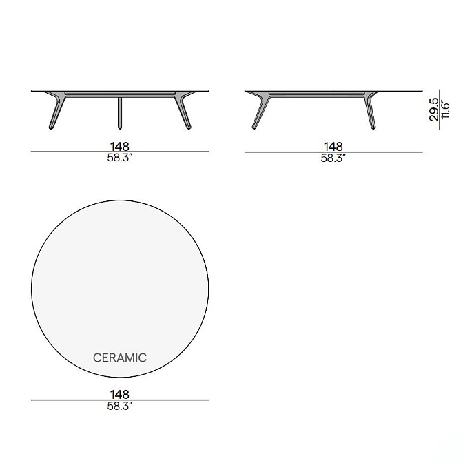 Кофейный столик для улицы Manutti Torsa - фото-6 | interior market