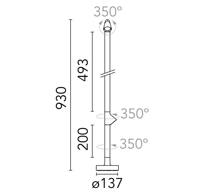 Технический свет Flos Walkstick 2 Double - фото-3 | interior market