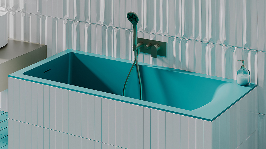 Встраиваемая ванна глянцевая SALINI CASCATA KIT 150x70 - фото-7 | interior market