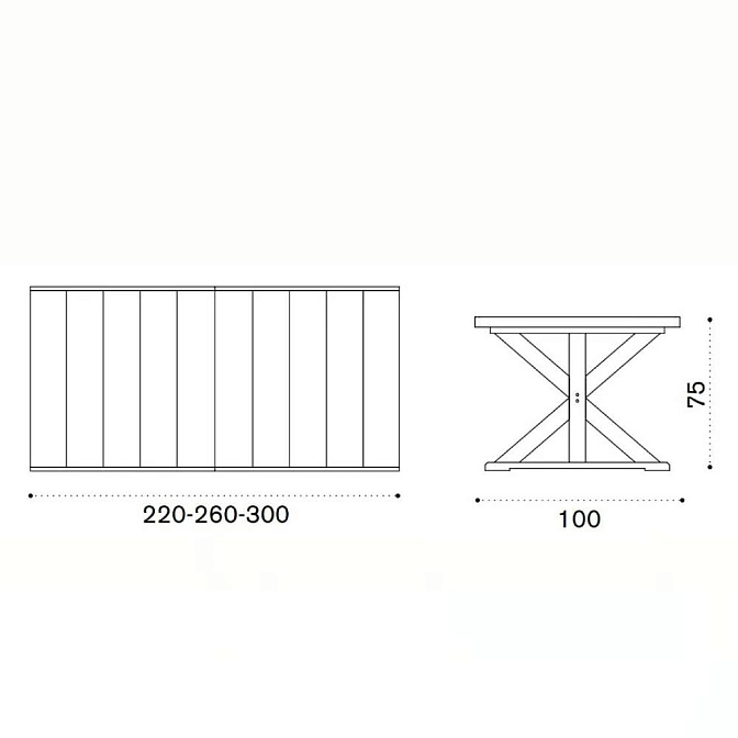 Стол обеденный Ethimo Cronos - фото-2 | interior market