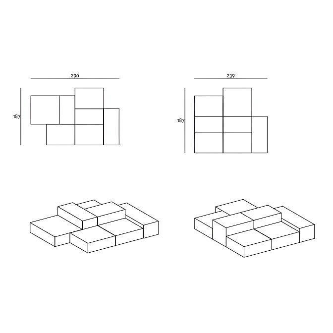 Модульный диван Living Divani Extra Wall - фото-4 | interior market