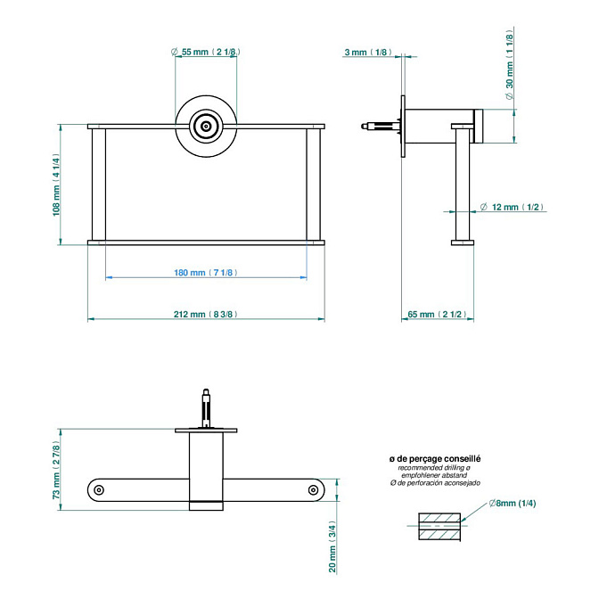 Держатель для туалетной бумаги THG ZOOM.7 - фото-2 | interior market