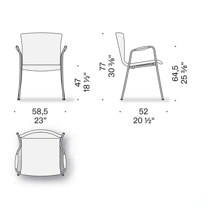 Стул De Padova CIRENE - фото-2 | interior market