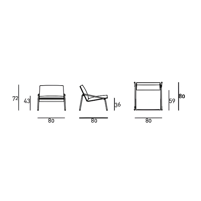 Кресло Living Divani Fillet - фото-5 | interior market