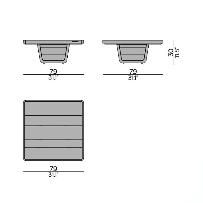 Кофейный столик для улицы Manutti Cobi - фото-9 | interior market