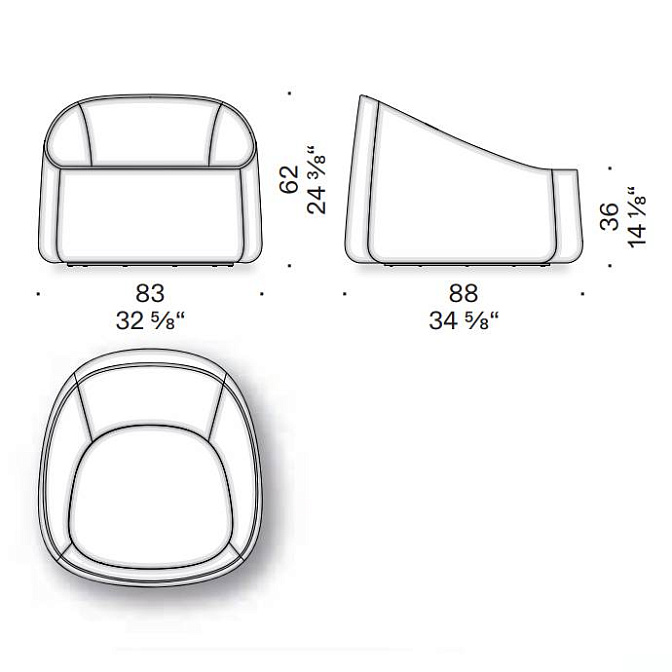 Кресло De Padova RIPAMONTI - фото-3 | interior market