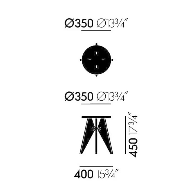 Табурет Vitra Tabouret Bois - фото-7 | interior market