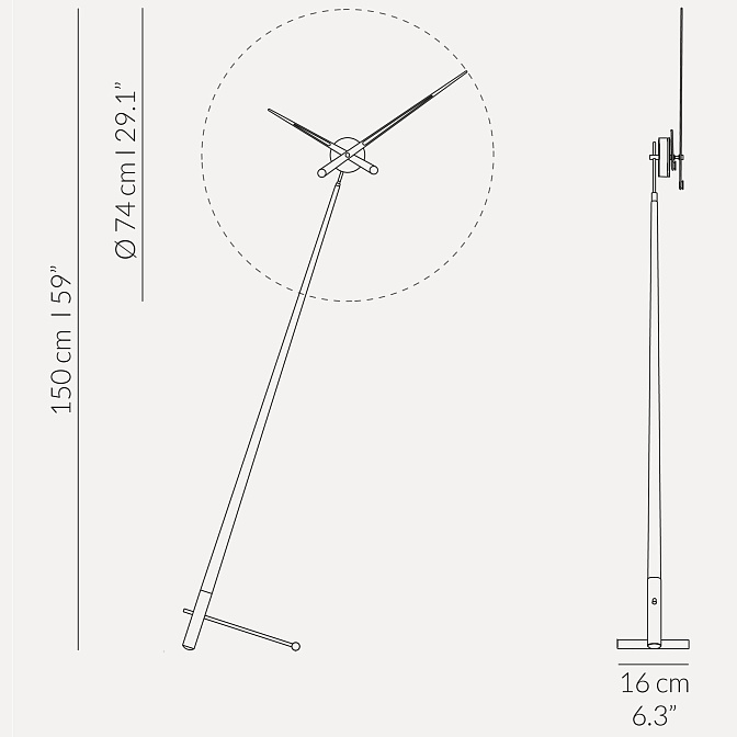 Часы напольные Pisa NOMON - фото-5 | interior market
