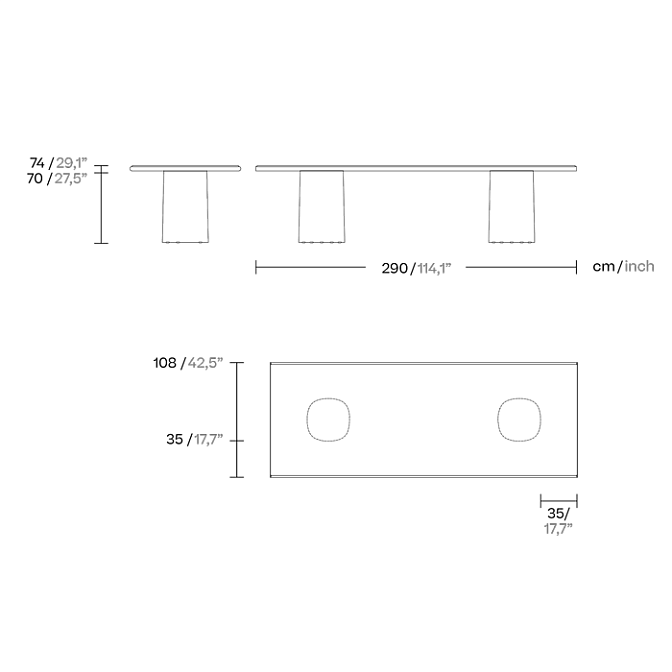 Обеденный стол Kettal GIRO - фото-3 | interior market