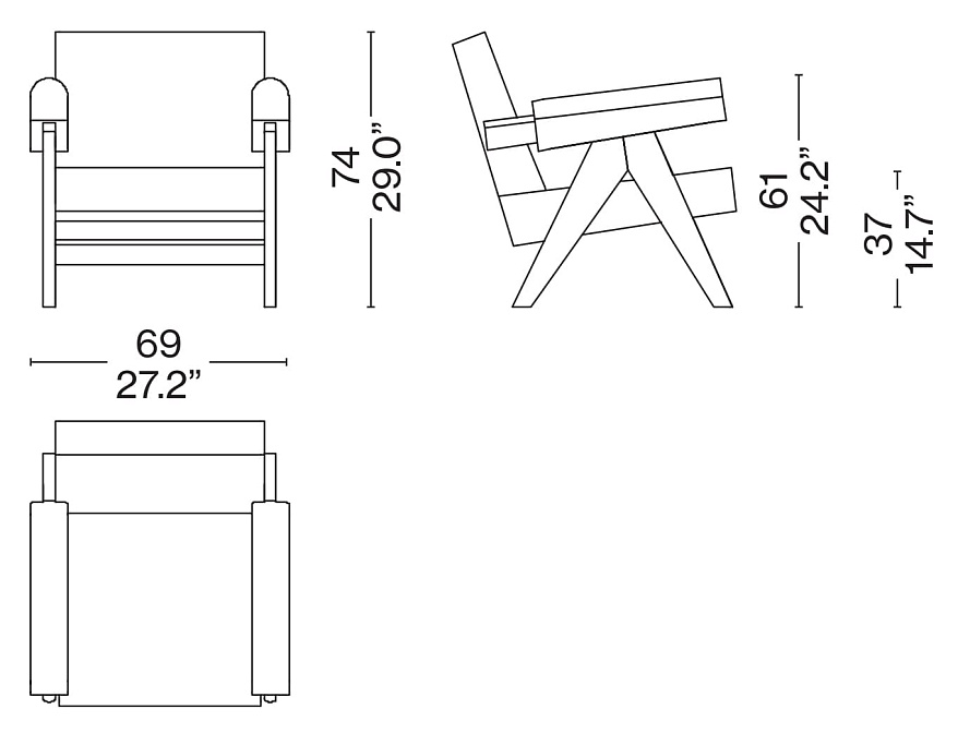 Обеденный стул Cassina Capitol Complex Armchair - фото-4 | interior market