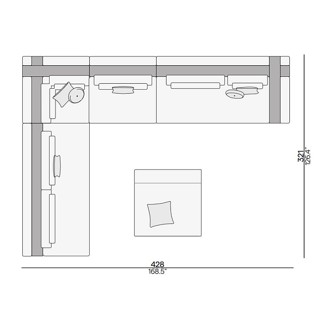 Диванный гарнитур для улицы Manutti Kumo - фото-2 | interior market