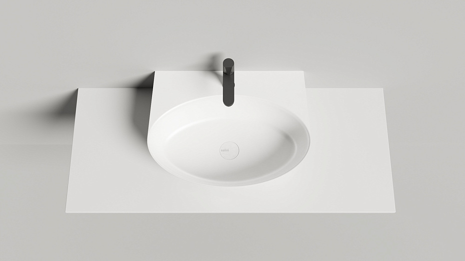 Раковина подвесная матовая SALINI ALDA WALL 02 - фото-5 | interior market