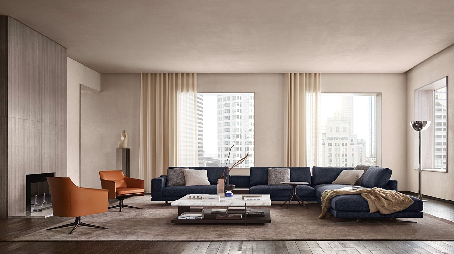 Угловой диван Poliform Mondrian - фото-1 | interior market