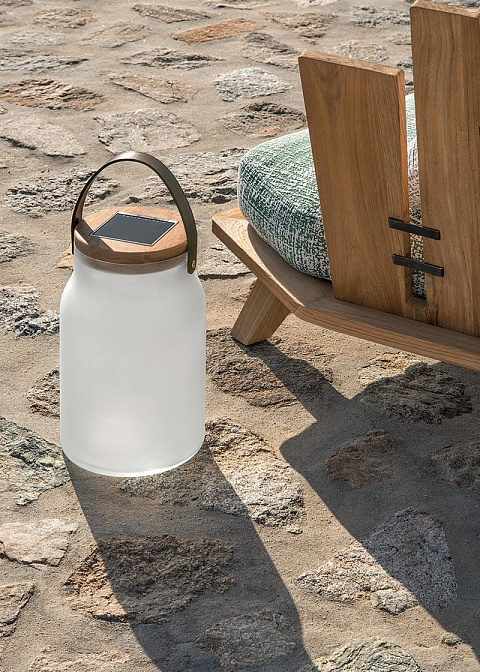 Портативная лампа с солнечной панелью Ethimo Milk - фото-3 | interior market