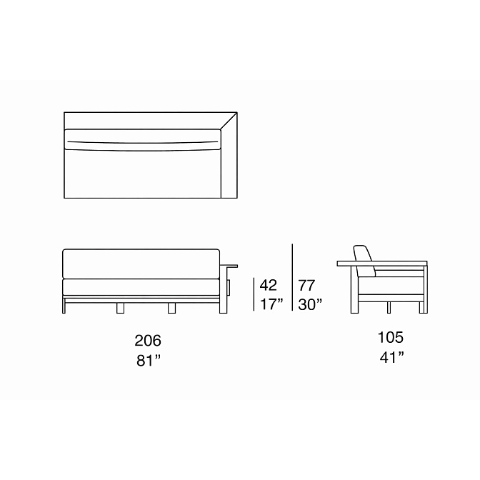 Диван для улицы Paola lenti Frei - фото-6 | interior market