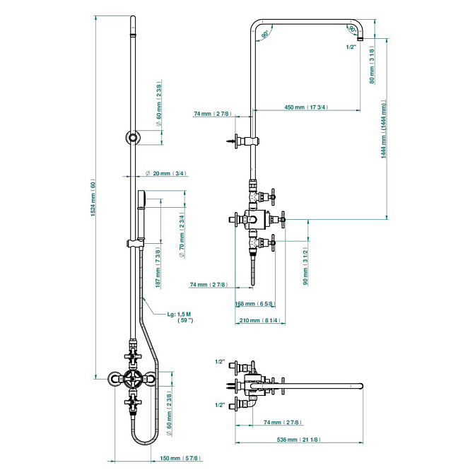 Смеситель для душа THG  - фото-2 | interior market