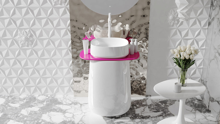 Раковина напольная глянцевая SALINI Oriente Totem - фото-2 | interior market